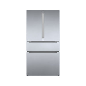 Bosch 800 Series Stainless Steel Counter-Depth 4 Door Refrigerator Rececssed Handle - B36CL80ENS
