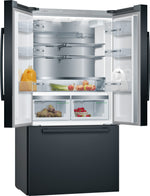 Bosch 800 Series 36"  20.8 Cu. Ft. Black Stainless Steel Counter-Depth French Door Refrigerator - B36CT80SNB