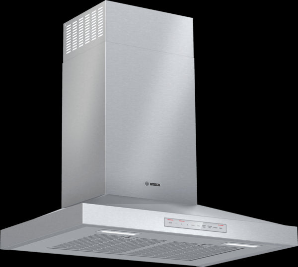 Bosch Stainless Steel 500 Series 30-Inch 600 CFM Smart Built-In Pyramid Wall Mounted Range Hood - HCP50652UC