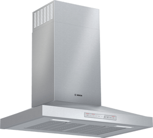 Bosch Stainless Steel 500 Series 30-Inch 600 CFM Smart Built-In Pyramid Wall Mounted Range Hood - HCP50652UC