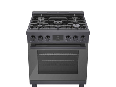 Bosch 30" Industrial Style Gas Range Black Stainless Steel - HGS8045UC