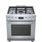 Bosch 30" Industrial Style Dual-Fuel Range Stainlesss Steel - HDS8055C
