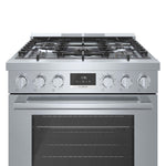 Bosch 30" Industrial Style Dual-Fuel Range Stainlesss Steel - HDS8055C
