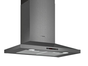 Bosch Black Stainless Steel 800 Series 30-Inch 600 CFM Built-In Pyramid Wall Mounted Range Hood - HCP80641UC