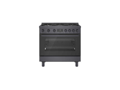 Bosch 36" Industrial Style Gas Range Black Stainless Steel - HGS8645UC