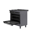 Bosch 36" Industrial Style Gas Range Black Stainless Steel - HGS8645UC