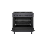 Bosch 36" Industrial Style Gas Range Black Stainless Steel - HGS8645UC