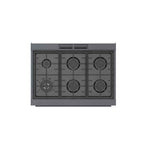 Bosch 36" Industrial Style Gas Range Black Stainless Steel - HGS8645UC