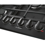 Bosch Black Stainless Steel 800 Series 36-Inch Gas Cooktop - NGM8646UC