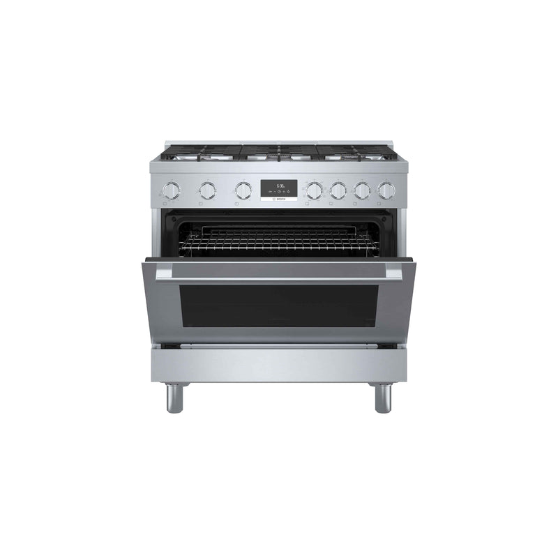 Bosch 36" Industrial Style DuelFuel Range Stainless Steel HDS8655C