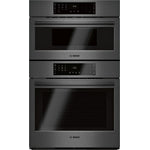 Bosch Black Stainless Steel 30" Combination Oven w/ Speed Oven - HBL8743UC