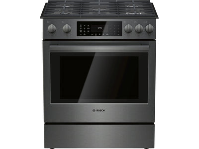 Bosch 30" Black Stainless Steel Full Gas Slide-In Range - HGI8046UC