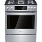 Bosch 30" Stainless Steel Dual Fuel Slide-In Range - HDI8056C