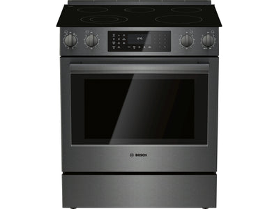 Bosch 30" Black Stainless Steel Electric Slide-in Range - HEI8046C