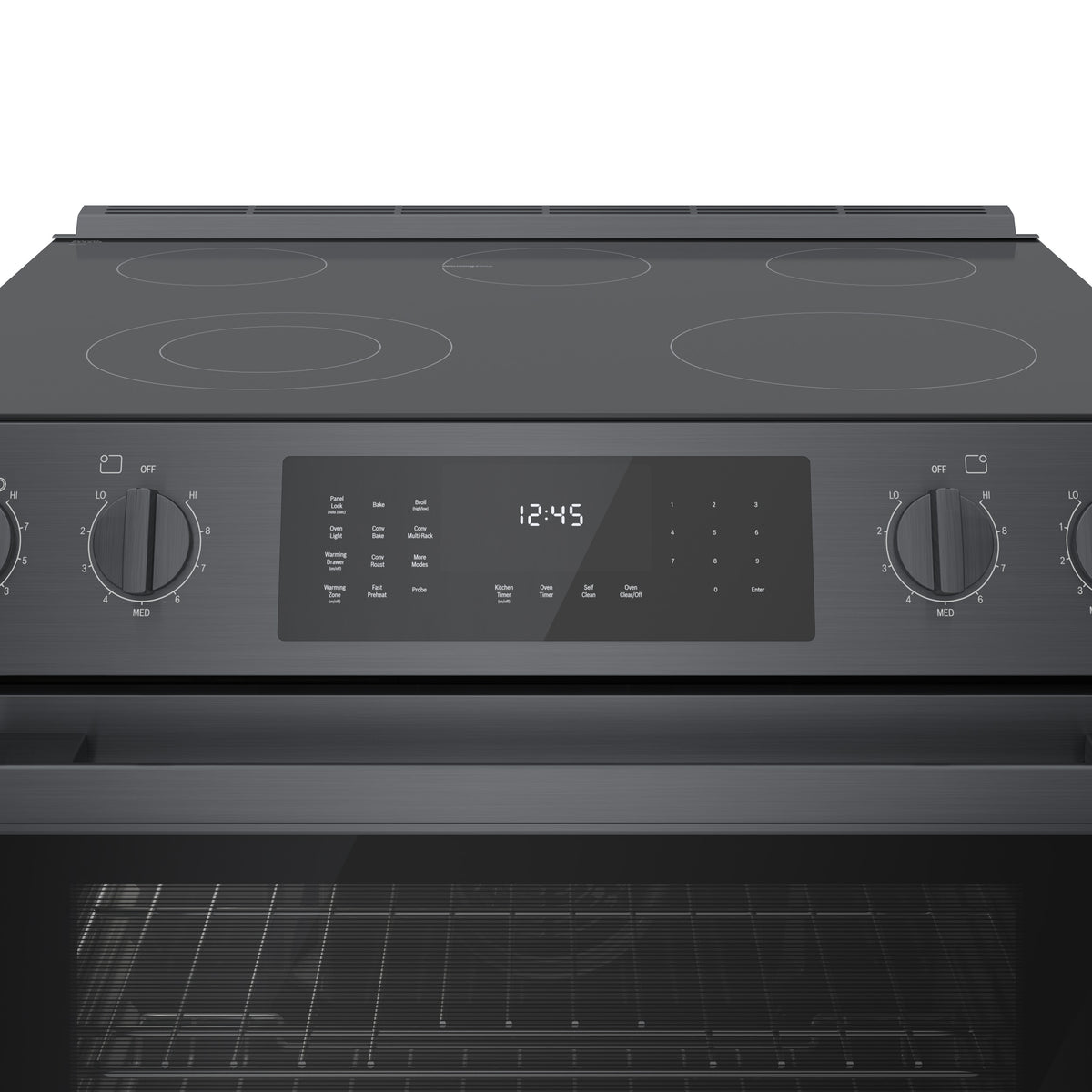 Bosch 30" Black Stainless Steel Electric Slide-in Range - HEI8046C