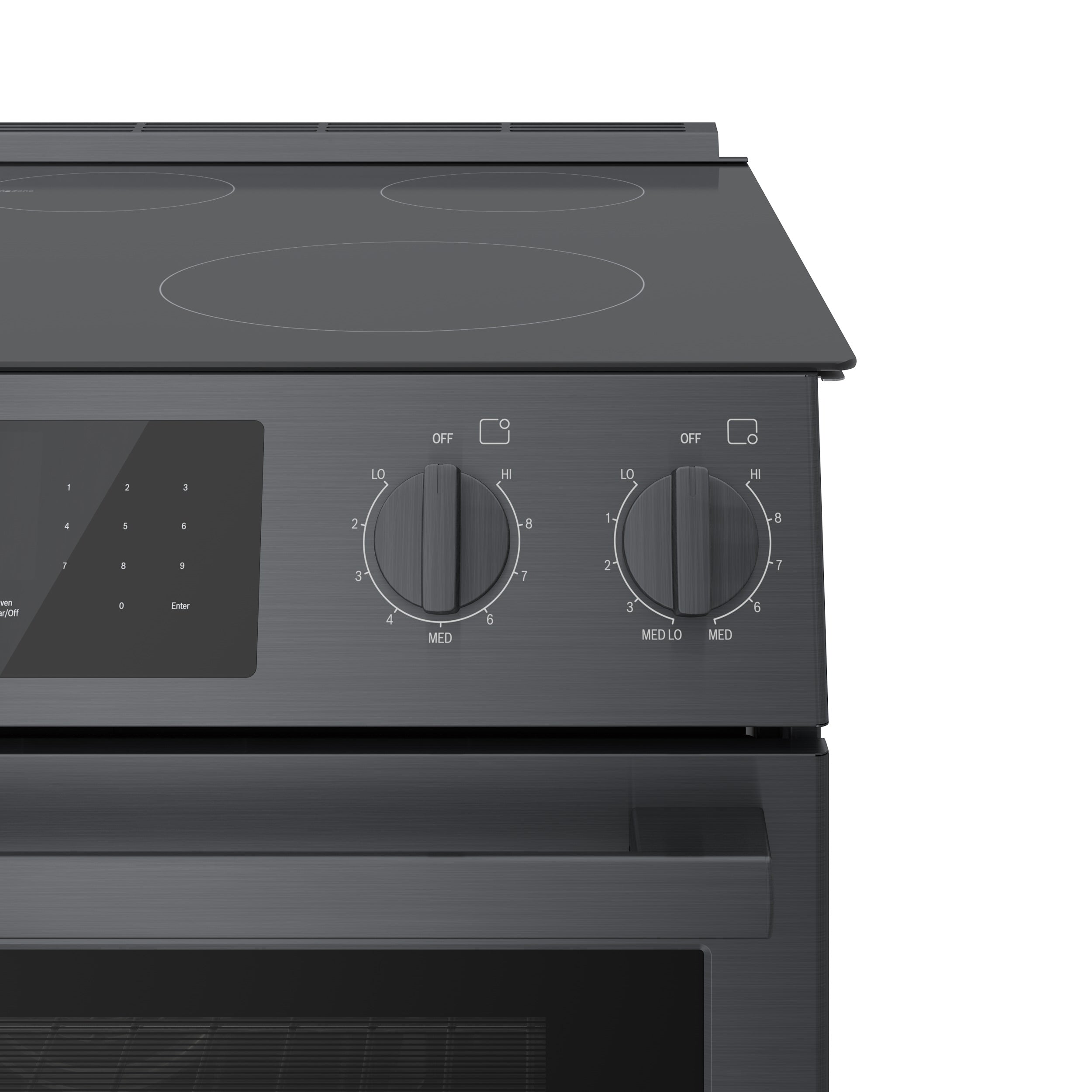 Bosch 30" Black Stainless Steel Electric Slide-in Range - HEI8046C