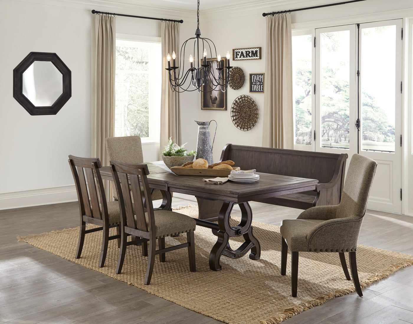 Gloversville 6-Piece Dining Set - Brown
