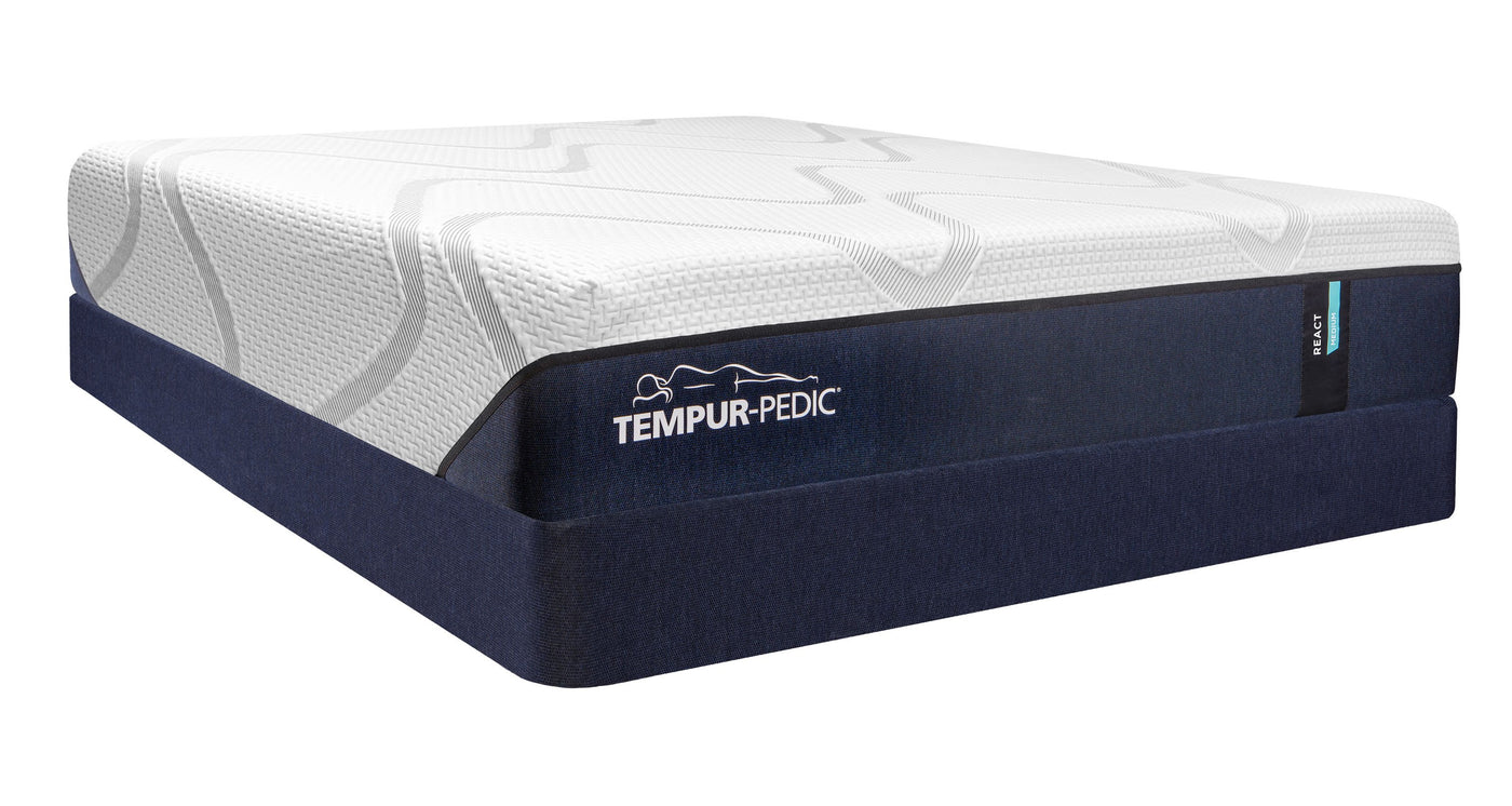 Tempur-Pedic React Medium Firm Queen Mattress and Boxspring Set