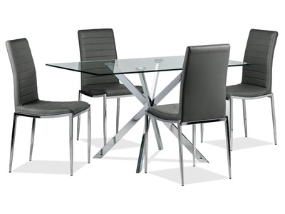 Darron 5-Piece Dining Set - Slate