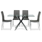 Darron 5-Piece Dining Set - Slate