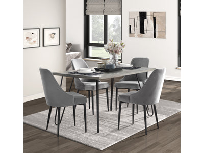 Alaia 5-Piece Dining Set - Grey