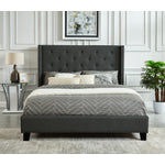 Audrey 3-Piece Full Bed - Dark Grey