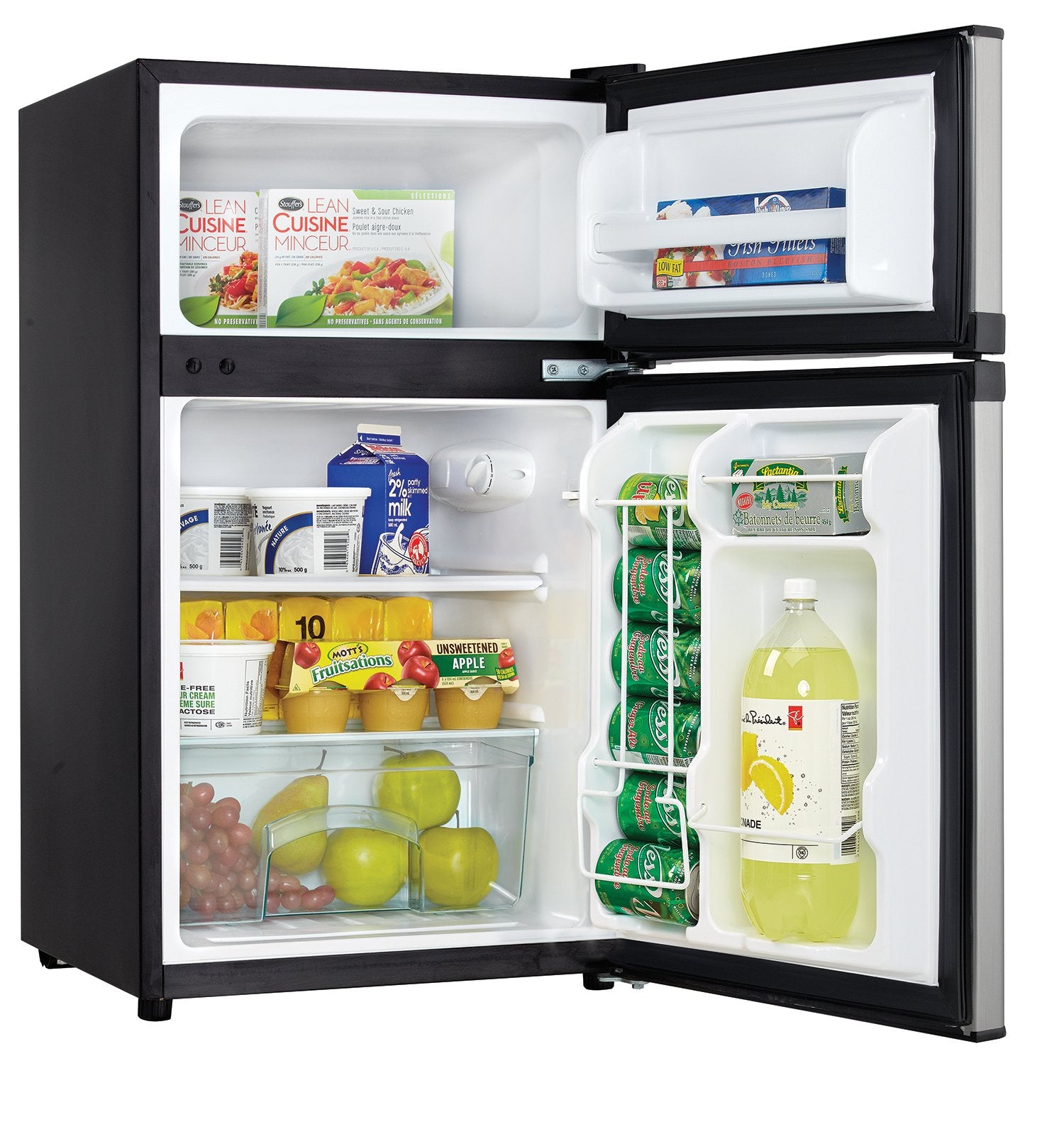 Danby Stainless Look Designer Compact Refrigerator (3.1 Cu.Ft) - DCR031B1BSLDD