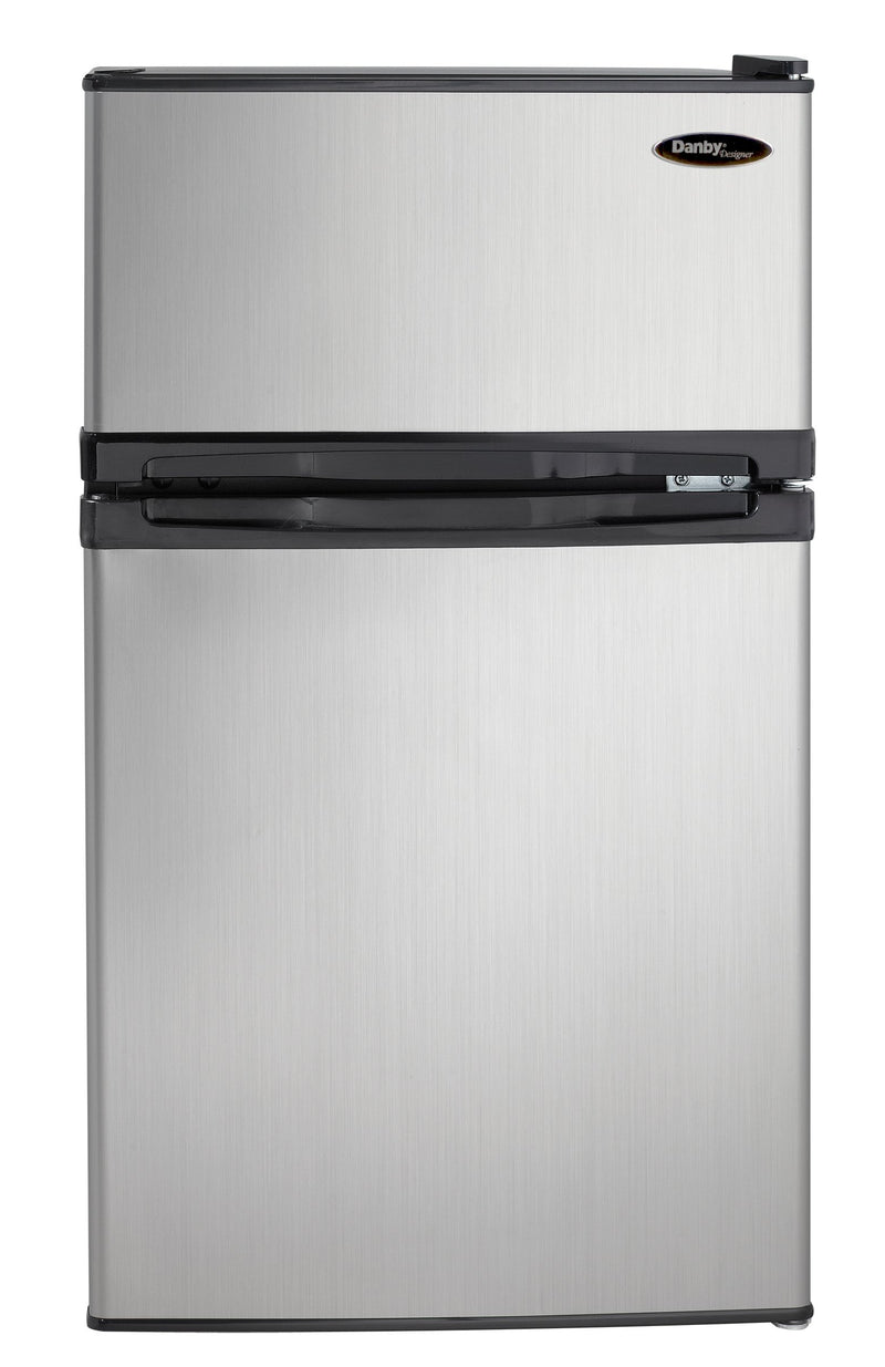 Danby Stainless Look Designer Compact Refrigerator (3.1 Cu.Ft