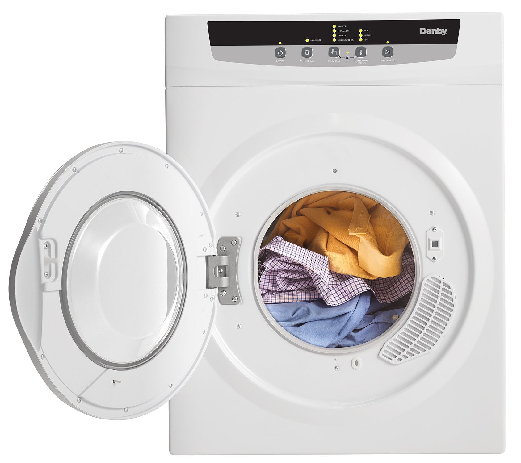 Danby White Electric Dryer (3.42 Cu. Ft) - DDY060WDB