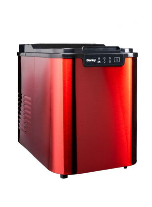 Danby Red Stainless Steel Ice Maker (2lb) - DIM2500RDB