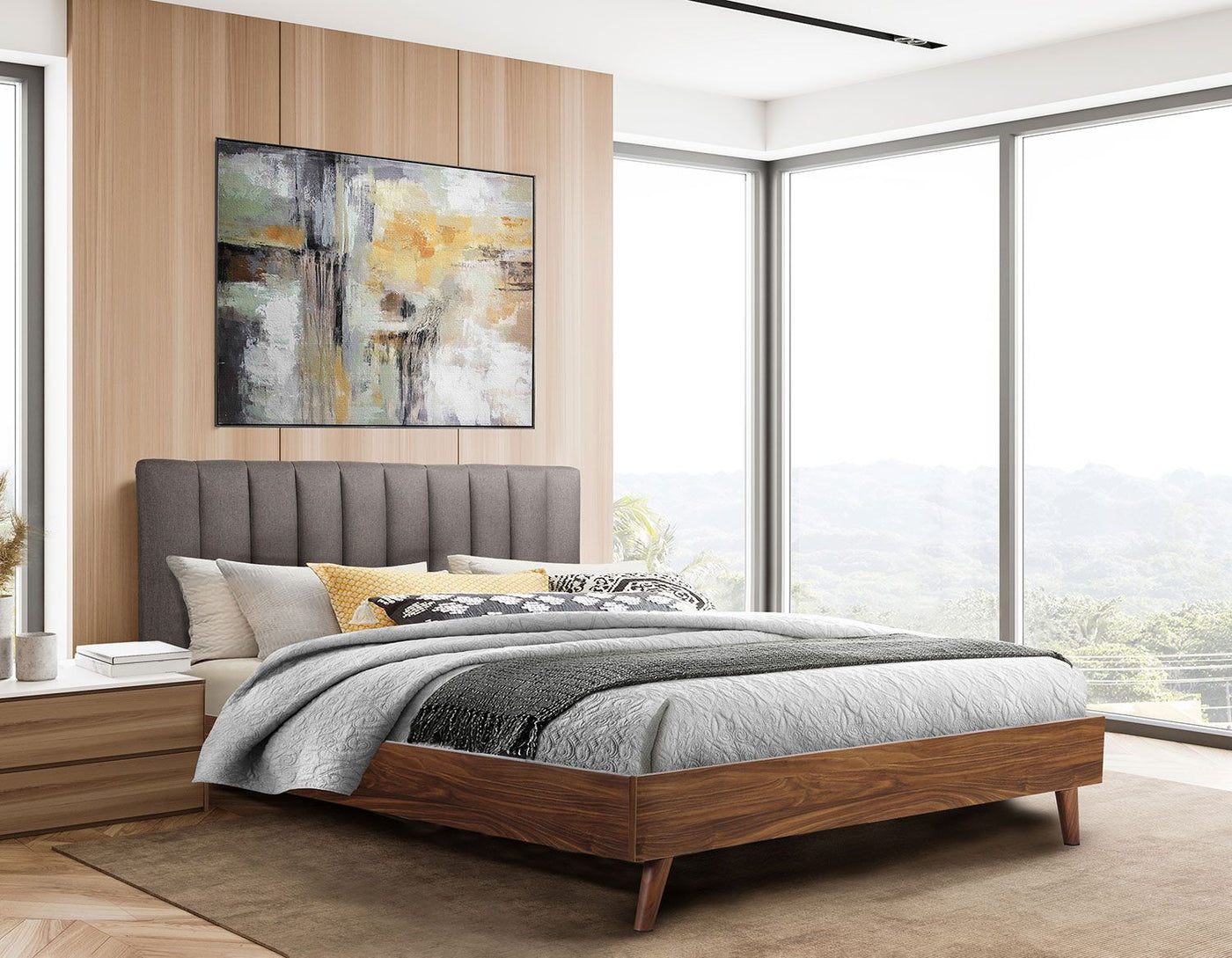 Cadence 3-Piece King Bed - Grey