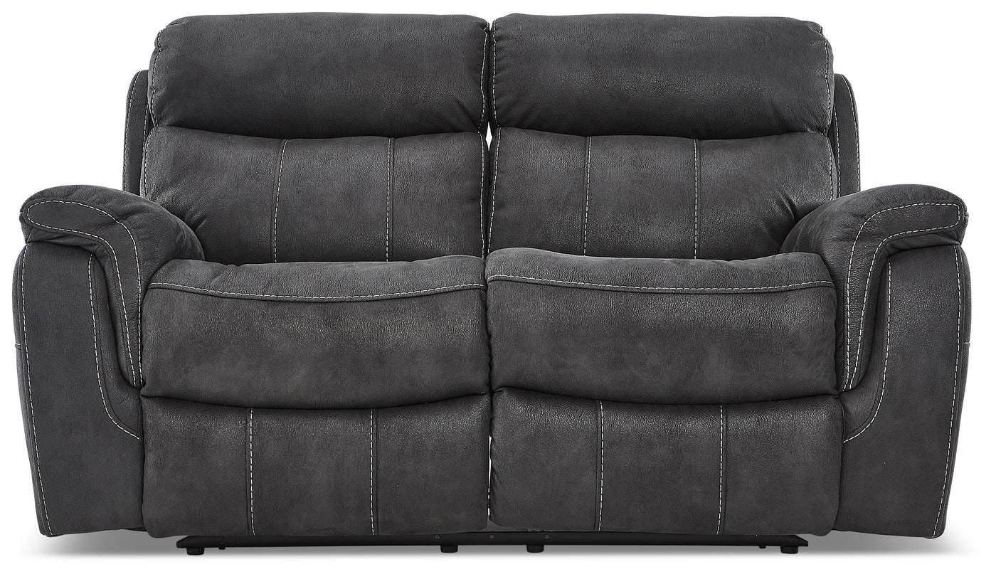 Morrow II Reclining Sofa and Loveseat Set - Grey