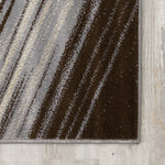 Sigma 5'3" X 7'7" Light Shafts Rug - Cream Blue Area Rug