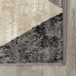 Siecle 5'3" X 7'7" Triangle Shapes Rug - Cream Beige Area Rug