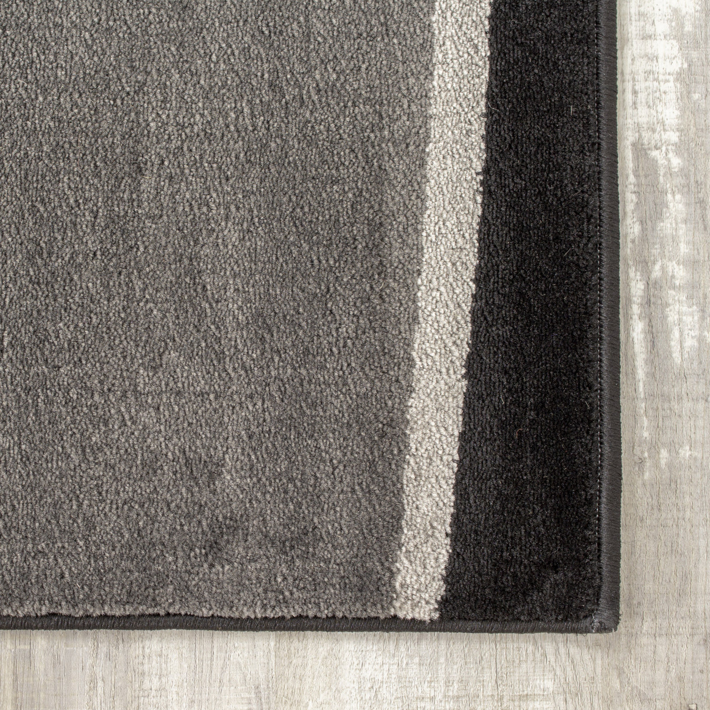 Paladin 7'10" X 10'6" Drifts Rug - Black Grey  Area Rug