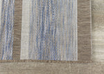 Euclid 7'10" X 10'10" Indoor/Outdoor Banded Rug - Grey Brown Area Rug