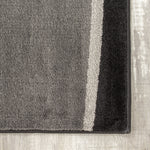 Paladin 6'7" X 9'6" Drifts Rug - Black Grey  Area Rug
