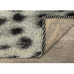 Kathy 7'10" X 10'10" Leopard Print Rug - Grey Black  Area Rug