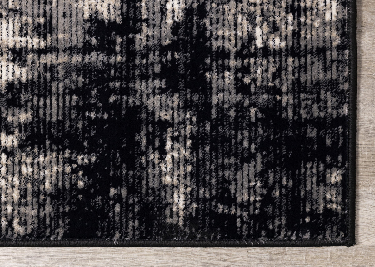 Ariel Grey Cream Distressed Rug, 5'1" X 7'7" Area Rug