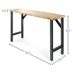 Gladiator Hammered Granite 66-1/2 Wide Hardwood Modular Workbench - GAWB66HWGG