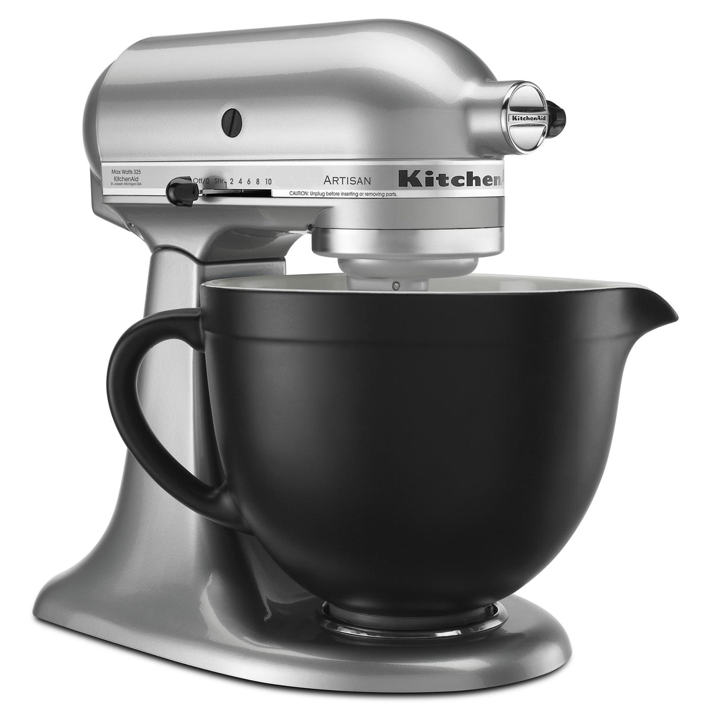 KitchenAid Contour Silver Artisan® Series 5 Quart Tilt-Head Stand Mixer - KSM150PSCU