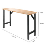 Gladiator Hammered Granite 66-1/2 Wide Hardwood Modular Workbench - GAWB66HWGG