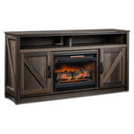 Noah Fireplace TV Stand - Aged Oak