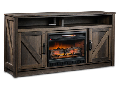 Noah Fireplace TV Stand - Aged Oak