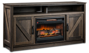 Noah Fireplace TV Stand - Aged Oak