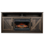 Noah 59.75" Fireplace TV Stand - Aged Oak