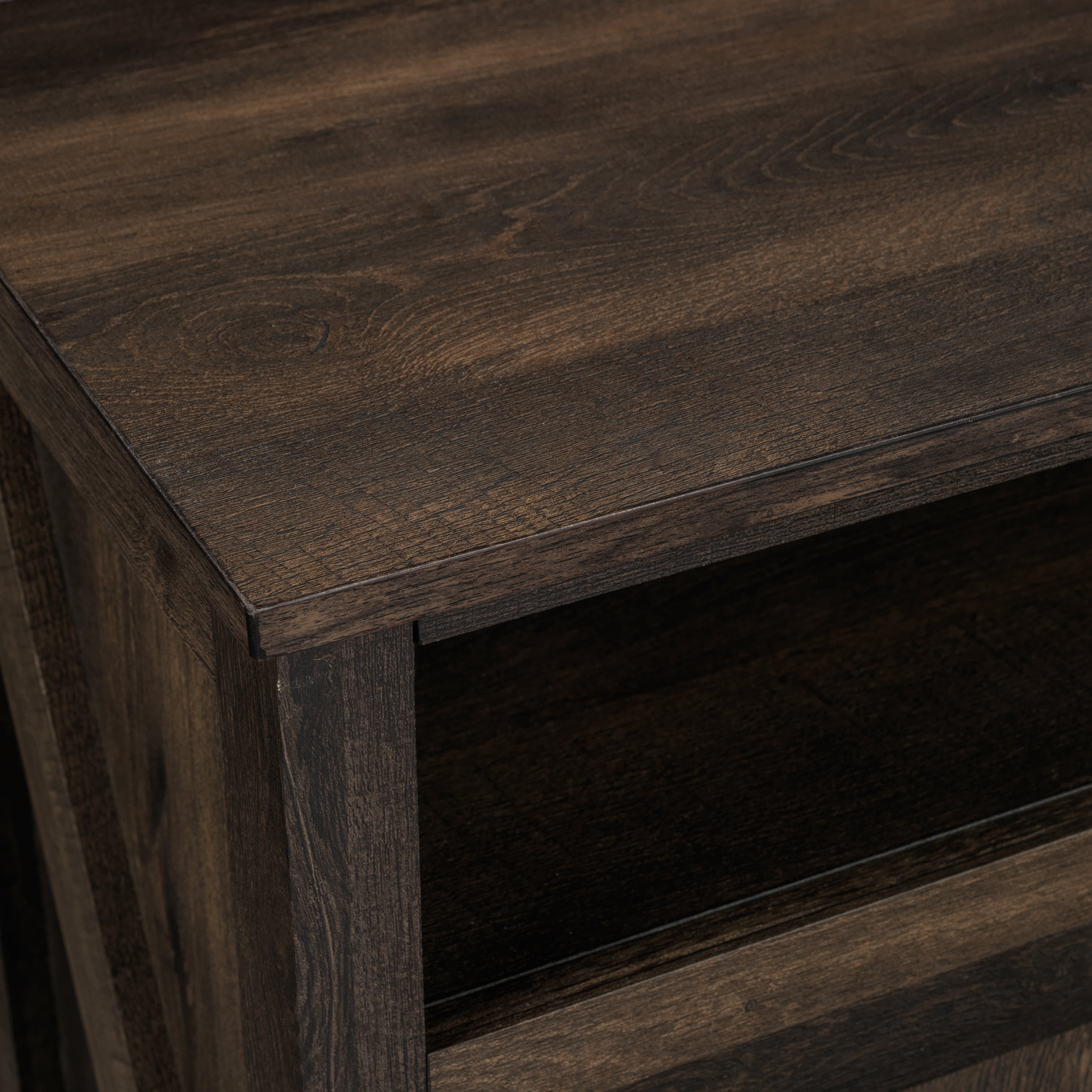 Noah 59.75" Fireplace TV Stand - Aged Oak