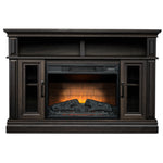 Samuel Fireplace TV Stand - Beige Brown Oak