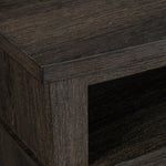 Jacob Fireplace TV Stand - Chocolate Oak
