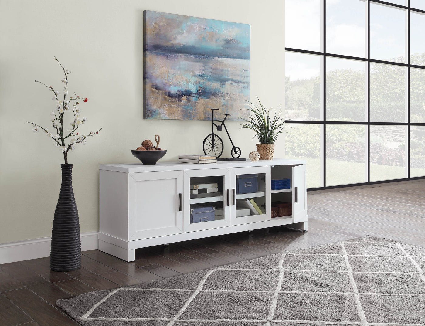Brayden 65" TV Stand - White